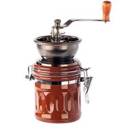 Rosenstein & Söhne Molinillos de café manuales - molinillo cafe a mano: Molino de café, Génova, Molinillo de cerámica, recipiente de aroma hermético de cerámica (cafe mano, Molino)