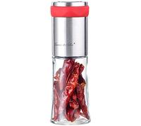 Rosenstein & Söhne Molinillos de especias - molino peperoni: Molino de especias y chiles, Muelas de acero inoxidable (ayudante cocina, especias chili, chile)