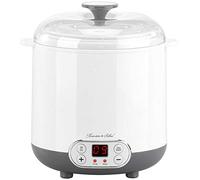 Rosenstein & Söhne Yogurteras - Máquina de: Yogurtera para yogur griego, yogur natural, etc., Tiempo y temperatura ajustables, 2 recipientes con un volumen de 1,5 y 1,35 litros (Fabricante yogurt)