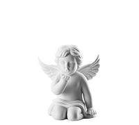 Rosenthal Ángel Beso a Mano, Color Blanco Mate, 10,5 cm Apretado, Porcelana, 15x12x11 cm