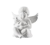 Rosenthal Ángel Con Gato Grande Blanco Mate 14 Cm