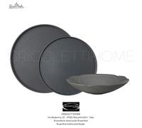 Rosenthal BLOOM LAVA Set Platos 18 Piezas 6 Personas Porcelana