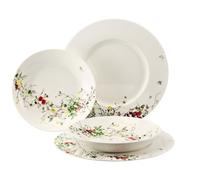 Rosenthal Brillance Fleurs Sauvages - Juego de 4 platos con bandera y cupteros