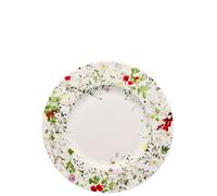 Rosenthal Brillance Fleurs Sauvages Plato Llano con ala, Porcelana De Hueso, Multicolor, 23 cm