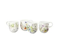 Rosenthal Brillance Grand Air - Taza con asa | Juego de 4 tazas con asa, porcelana de alta calidad