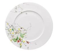 Rosenthal Brillance Fleurs Sauvages Plato Presentación con ala, Porcelana De Hueso, Multicolor, 33 cm