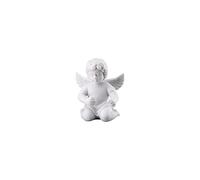 Rosenthal Figura de ángel pequeño con Corona de Flores, Color Blanco Mate, Figura de Porcelana con temática Coleccionable Pascua 2023, Pieza de colección, ángel de Porcelana, Corona de Flores,