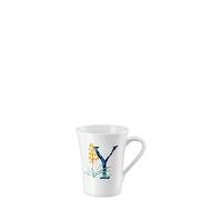 Rosenthal Hutschenreuther Flower Alphabet - Taza con asa (0,40 l), diseño de yuca