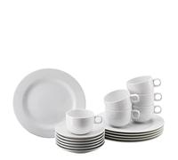 Rosenthal Juego de café Piezas. Blanco 9999 cm Moon, Porcelana, 18-Teilig