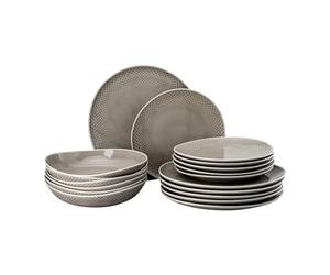 Rosenthal Junto Pearl Grey - Juego de platos (18 piezas)