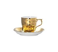 Rosenthal Taza espresso y platillo Rosenthal Heritage Midas blanco-oro