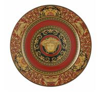 Rosenthal Versace Medusa Ikarus Placa Porta-Nombre 30 cm Porcelana Roja