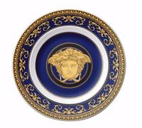 Rosenthal Versace Piatto Plano 18cm Medusa Blau Ikarus Porcelana
