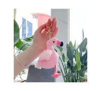 (RoseRed2) Flamenco rosado exquisito juguete de peluche suave colgante llavero hermoso regalo