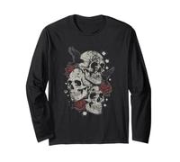Roses and Skulls Elder EMO Grunge Punk Graphic Goth Gothic Manga Larga