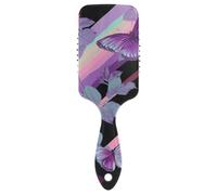 Roses Butterfly Vapor Wave Style - Cepillo de pelo para masaje grueso del cuero cabelludo para cabello corto con mango ergonómico cepillos para cabello