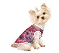 Roses by the sea - Camiseta sin mangas transpirable para perros y gatos pequeños, suave, cómoda, elegante
