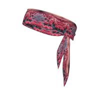 Roses by the sea - Diadema unisex con estampado seco, banda elástica ajustable para el sudor con diseño de lazo trasero