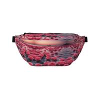 Roses By The Sea - Riñonera cruzada grande, regalos para disfrutar de deportes, festivales, entrenamiento, viajes, correr, casual, color negro, talla única, Black, Talla única