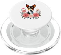Roses Flowers Toy Fox Terrier American Toy Terriers PopSockets PopGrip para MagSafe