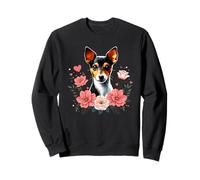 Roses Flowers Toy Fox Terrier American Toy Terriers Sudadera
