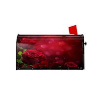 Roses for Lover in Valentine Day Mailbox Covers Magnético Mailbox Wraps Post Letter Box Cover Standard Oversize 25.5x21 Mailwrap Garden Home Decor