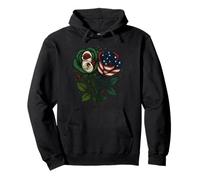 Roses Half American Half Mexican USA México Bandera Sudadera con Capucha