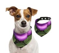Roses in Bloom - Pañuelo lavable para perros pequeños a grandes, bufanda para mascotas para niñas o niños, accesorios para mascotas