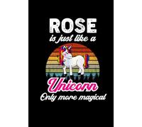 Rose's Magical Unicorn Diary: A Cute Rainbow Journal for Girls Named Rose Who Love Unicorns and Dream Big!