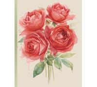 Roses Notebook A4 Lined: Cute Aesthetic Flower Journal for Women & Girls | Cream Paper for Writing, Journaling & Work notes (80gsm Light Paper, Not Suitable for Markers) | 160 Pages