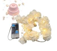 Roses String Lights, Flower Garland Lights, Decorative LED, 30 LED 0.36W Battery Artificial Flower Design for Romantic Ambience, Ideal for Wedding Birthday Party Wall Home Garden Bedroom Decor