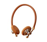 ROSESELSA Distant Mountain - Auriculares de diadema de alta fidelidad con cable OOTD vintage, auriculares de celebridad, trajes de moda para cámara en vivo MMCX de 3.5 mm (arena)
