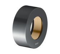 Roseta de extensión KEUCO para válvulas ocultas, forma de roseta redonda, 59551130281, Color: Negro cromo cepillado