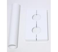 Roseta de pared DANFOSS 50 mm conexión blanca