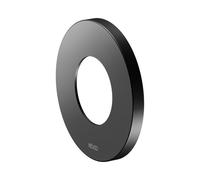 Roseta de pared KEUCO sobredimensionada para válvulas y Thermostatarmaturen empotrados, redonda, 59553, 59556370091, Color: Negro Mate