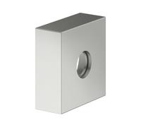 Roseta de prolongación KEUCO para conexiones empotradas G 1/2, forma de roseta cuadrada, 59545060282, Color: Acabado en acero inoxidable