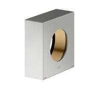 Roseta de prolongación KEUCO para mezclador monomando empotrado, forma de roseta cuadrada, 59551060382, Color: acabado en acero inoxidable