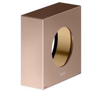 Roseta de prolongación KEUCO para mezclador monomando empotrado, forma de roseta cuadrada, 59551290382, Color: Oro rosa cepillado