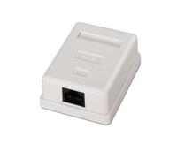 Roseta de superficie AISENS A138-0296 Cat.5e 1 toma RJ45 UTP Blanco