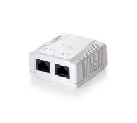 Roseta de superficie equip categoria 5e 2x hembras rj45
