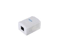 ROSETA DE SUPERFICIE CATEGORIA 6 1 HEMBRA RJ45 COLOR BLANCO 235213