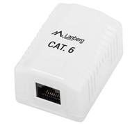 Caja de superficie Lanberg OU6-0001-W 35mm x 30mm x 54mm blanca compacta