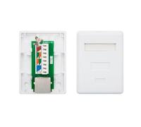 Roseta de Superficie RJ45 Cat.6 FTP, 1 Toma Blanca, Ideal para Conexiones de Red de Alta Velocidad en entornos residenciales y comerciales.