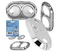 Roseta Doble de 15 mm para Radiador, Cubierta de Tubo, Manguito de Cromo, Funda para Calefacción, Accesorios para Sistemas de Calefacción Central