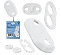 Roseta doble de 18 mm, cubierta de tubo de radiador doble, manguito blanco, manguito de tubo doble, funda para tubo de calefacción, accesorios para sistemas de calefacción central