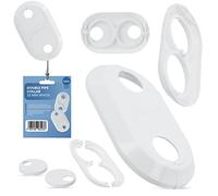 Roseta doble roseta 22mm radiador cubierta de tubo doble tubo manguito blanco manguito de tubo gemelo funda de tubo manguito de tubo de calefacción accesorios para sistemas de calefacción central