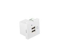 ROSETA PARED LANBERG 230V 2 X USB 5V 2.1A BLANCO