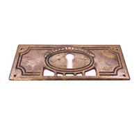 Roseta placa de llave cubierta bocallave cerradura antigua mueble 32 x 85 mm