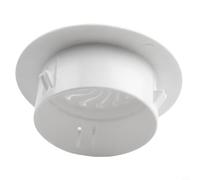Roseta plástica de la cubierta del agujero de la pared de los PP para la rejilla de ventilación del aire acondicionado, tubo del conducto de la tapa decorativa blanca redonda del reborde del techo