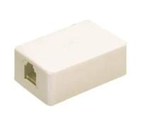 Roseta Telefono Superficie RJ11 6P4C Toma Lateral 39.040/6/4